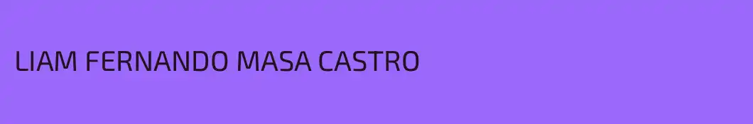 LIAM FERNANDO MASA CASTRO
